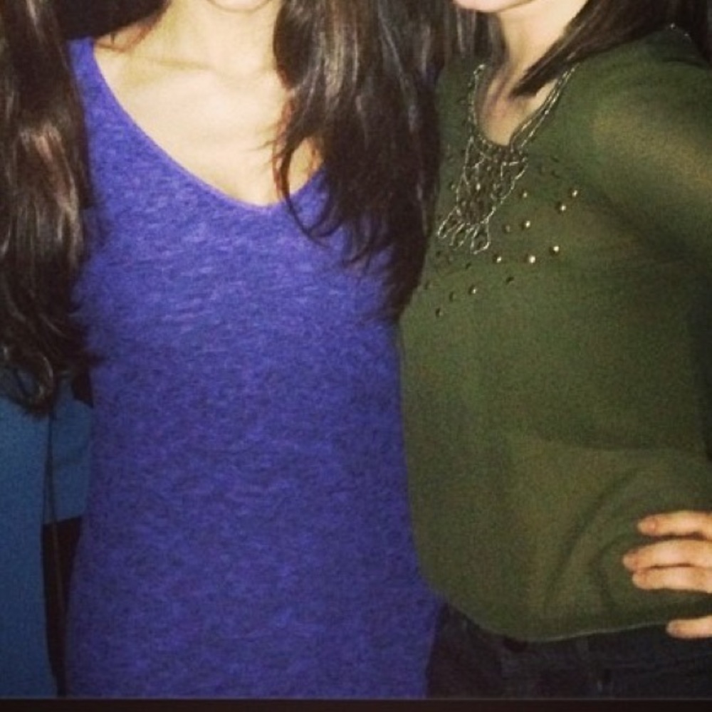 Purple BCBGeneration tight long sleeve dress